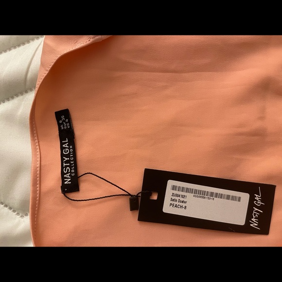 Peach Nasty gal Satin Duster - Picture 4 of 4